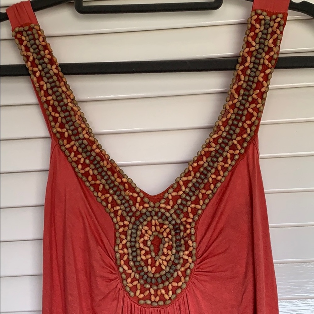 Peached beaded dress - Picture 2 of 3